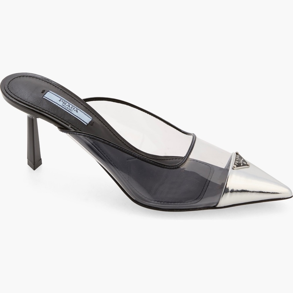 Prada Modellerie Pointed Toe Mule (Women), size 37.5 EU (7.5 US). New with box.